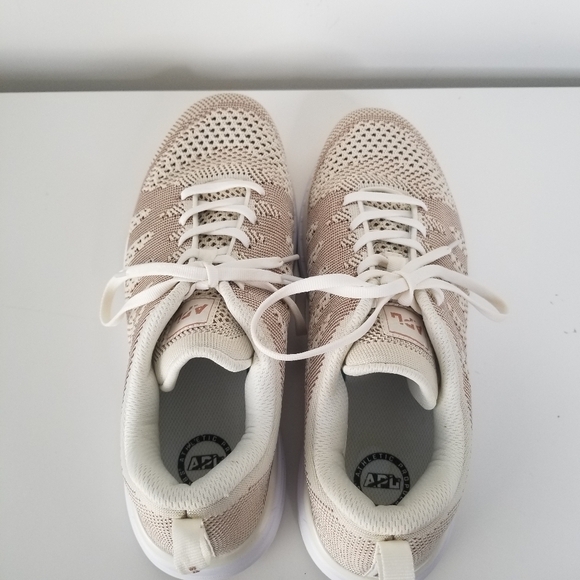 Athletic Propulsion Labs TecLoom Pro White Rose Gold Running Sneakers Size 11 - Picture 5 of 12